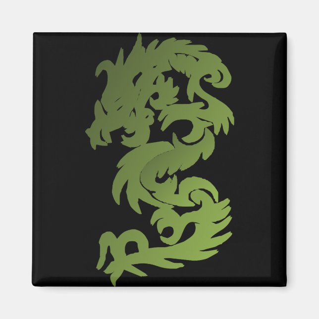 Imán Dragón de Chi Verde (Frente)