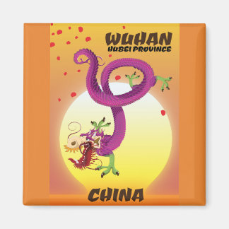 Imán dragón de china en la provincia de Wuhan Hubei