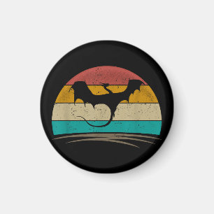Imán Dragón de Dragón Retro de Camisas Dragónicas Mític