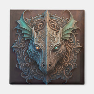 Imán Dragón de estilo de gárgola medieval
