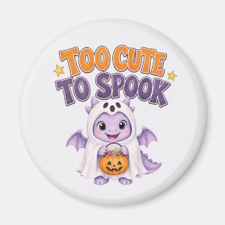 Imán Dragón de Halloween Morado Demasiado Lindo para As