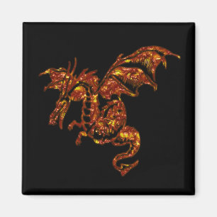 Imán Dragón de llamas