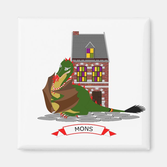 Imán Dragón de Mons, Bélgica (Frente)