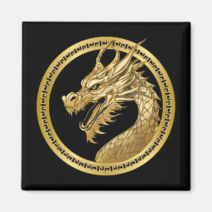 Imán Dragón de oro