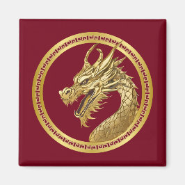 Imán Dragón de oro