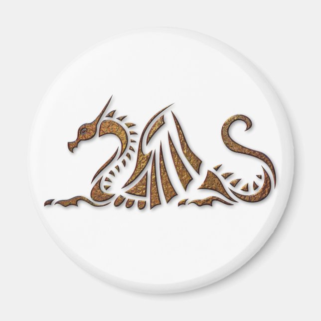 Imán Dragón de óxido de martillo (Frente)