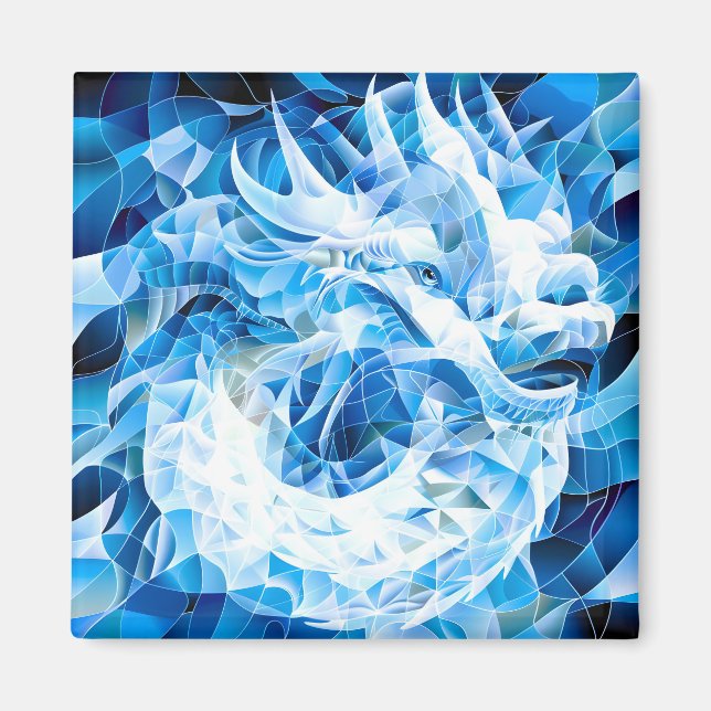 Imán Dragón del cielo azul (Frente)