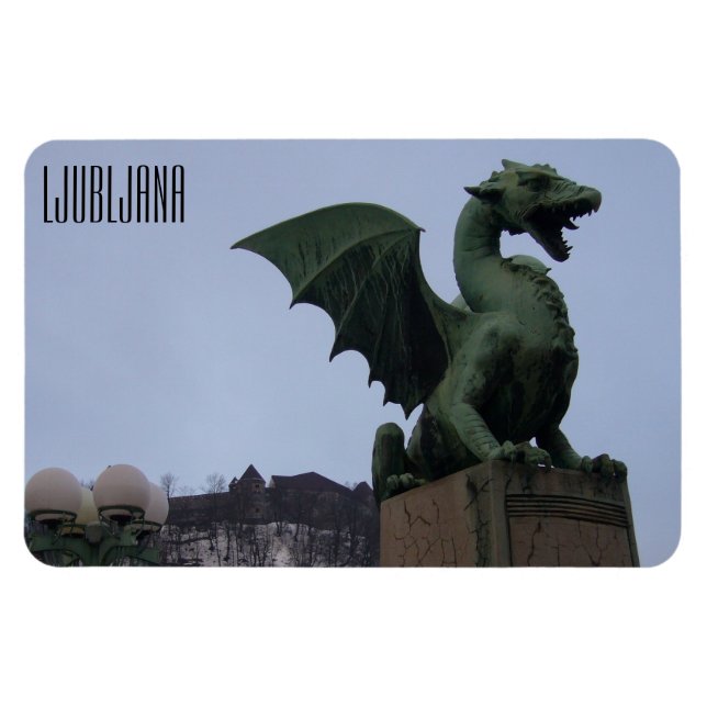 Imán dragón del puente de ljubljana (Horizontal)