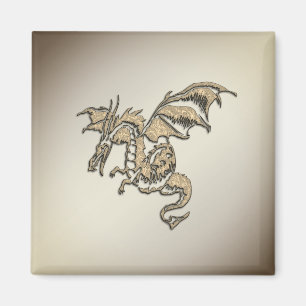 Imán Dragón dorado