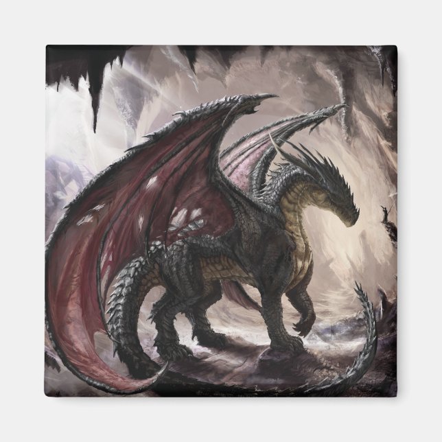 Imán Dragón En Cueva (Frente)