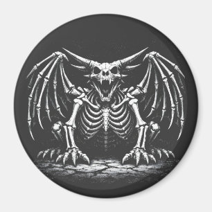 Imán Dragón Esqueleto por BurnsInHell