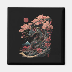 Imán Dragón estético japonés arte japonés japonés tatua