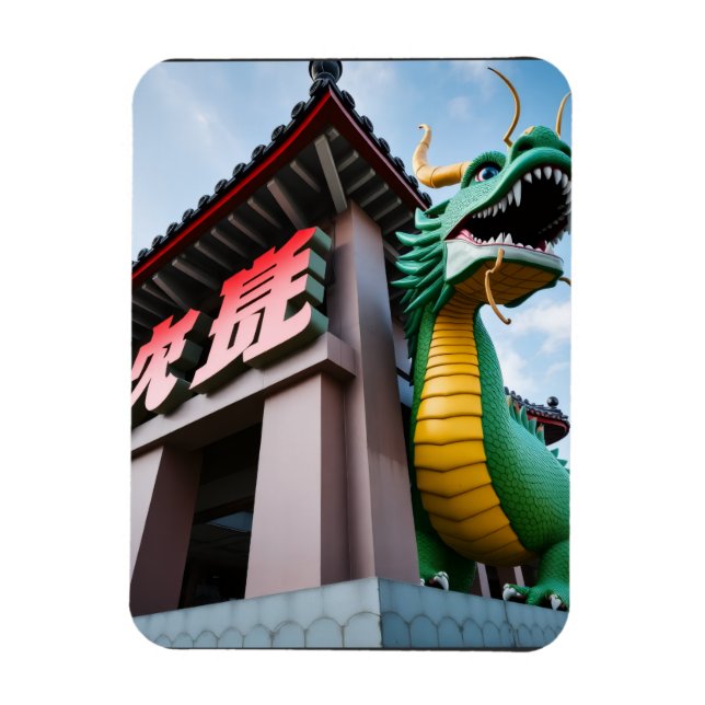 Imán Dragón Imperial Chino (Vertical)