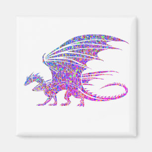 Imán Dragón mosaico asombroso