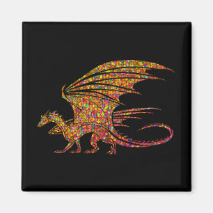 Imán Dragón mosaico asombroso