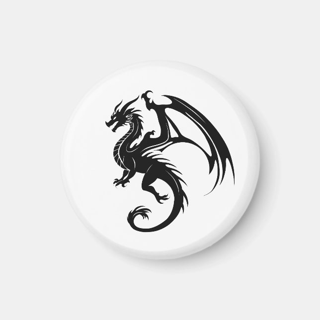 Imán Dragón negro (Frente)