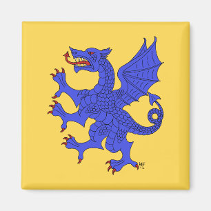Imán Dragon Rampant Azure