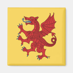 Imán Dragon Rampant Gules