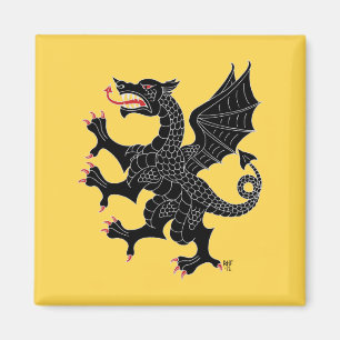Imán Dragon Rampant Sable