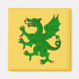Imán Dragon Rampant Vert