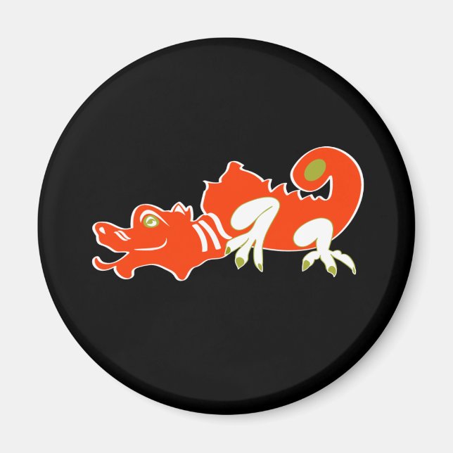 Imán Dragón rojo (Frente)