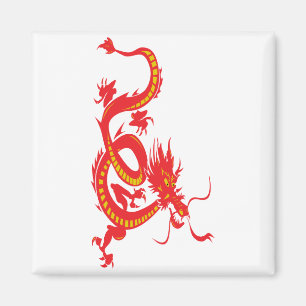 Imán Dragón rojo Año Nuevo chino