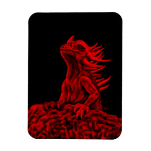 Imán Dragón rojo pequeño