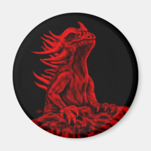 Imán Dragón rojo pequeño