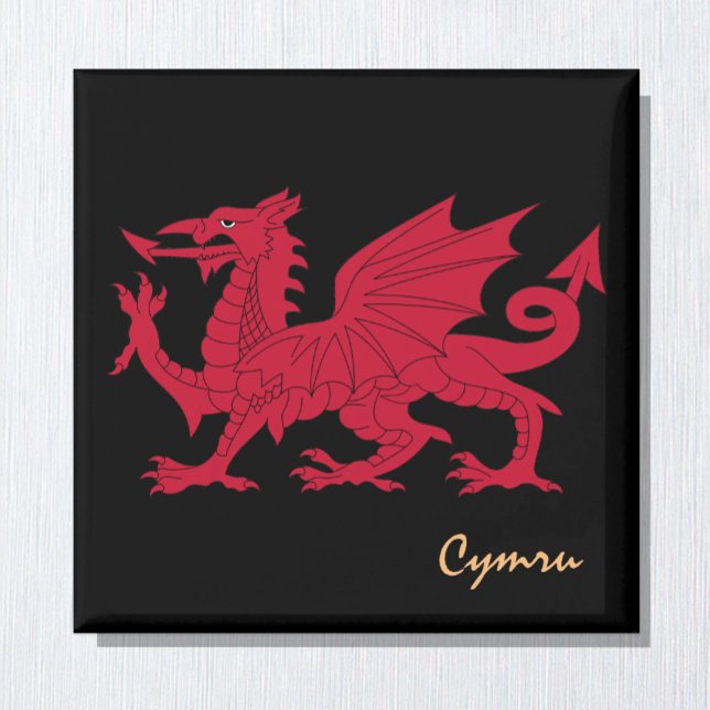Imán Dragón rojo y Gales, Bandera galesa / Cymru (Subido por el creador)