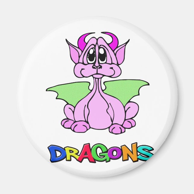 Imán Dragón rosa (Frente)