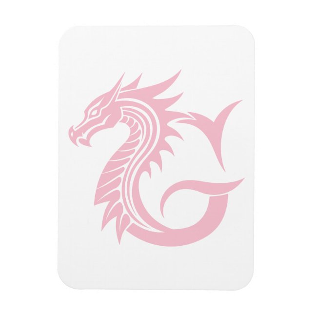Imán Dragon Styled Letter G, Dragon Alphabet, Monogram (Vertical)