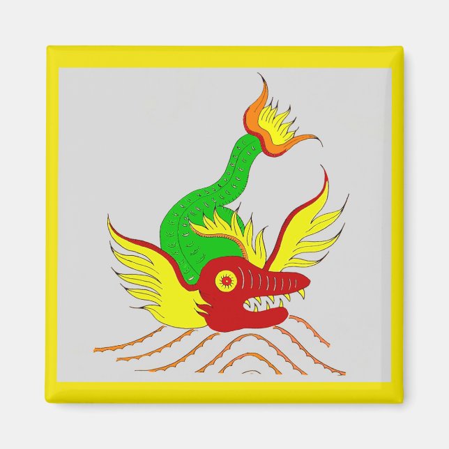 Imán dragón temible (Frente)