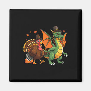 Imán Dragon Turquía Peregrino Thanking Pumpkin Kids Bo