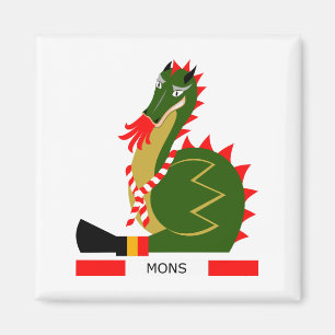 Imán Dragón Verde de la ciudad de Mons, Bélgica