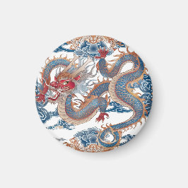 Imán dragón volador azulPillow