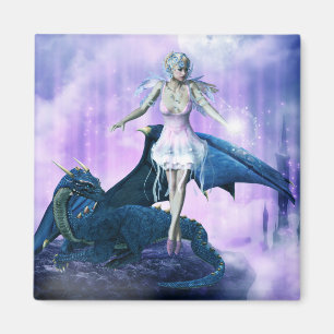 Imán Dragón Y Hadas