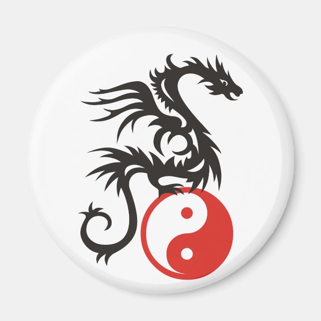 Imán Dragón Yin & Yang (Frente)
