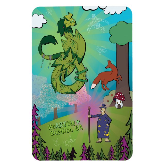 Imán - Dragones en el Bosque (Vertical)