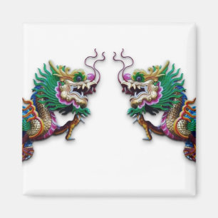 Imán Dragones gemelos