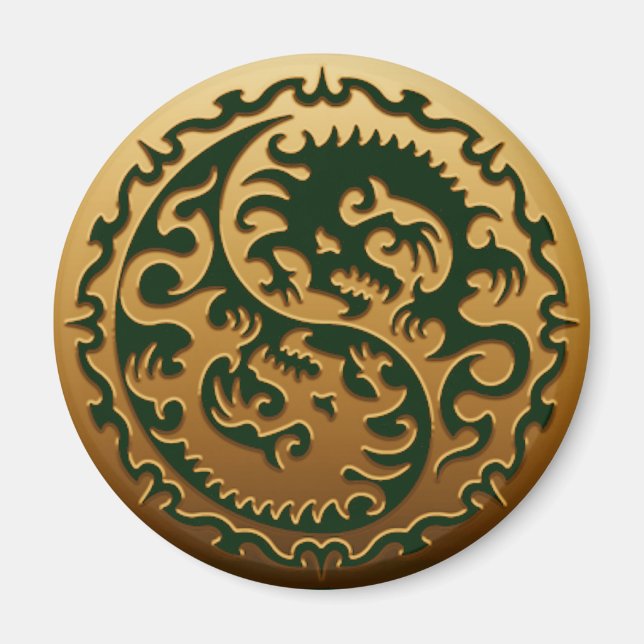 Imán Dragones mágicos Yin Yang 3 (Frente)
