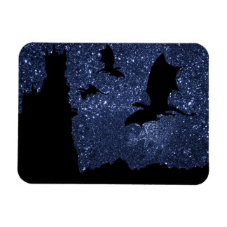 Imán Dragones volando, el cielo estelar de medianoche c