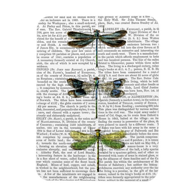 Imán Dragonflies Print 3 (Vertical)
