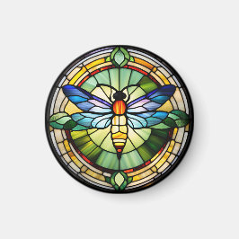 Imán Dragonfly de vidrio manchado