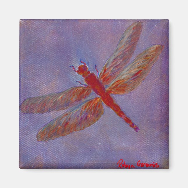 Imán Dragonfly Glimmer radiante (Frente)