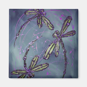Imán Dragonfly Purple Night Flit