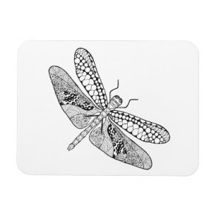 Imán Dragonfly Zendoodle