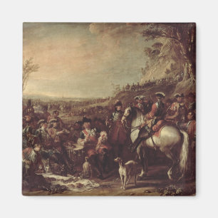 Imán Dragoons montados de Household del rey, 1737 (oi