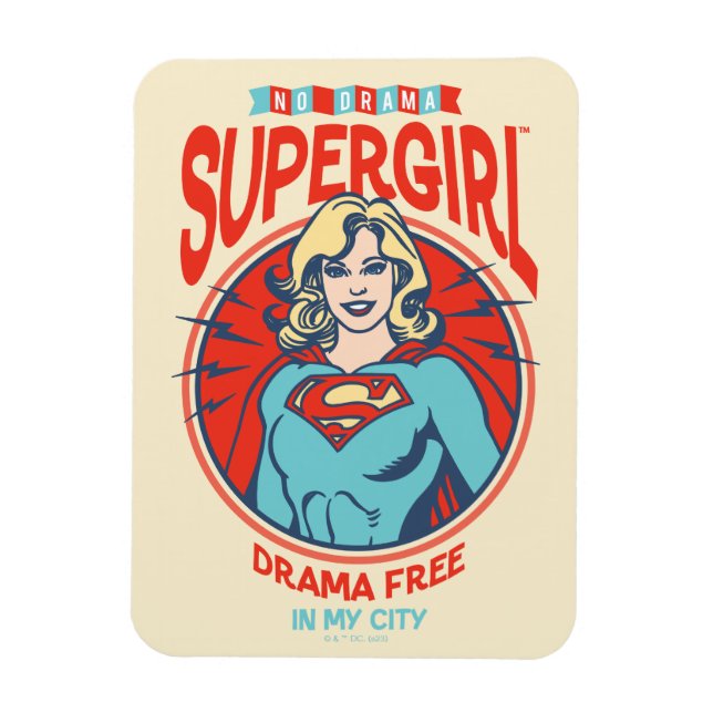 Imán Drama de superchica libre en mi ciudad (Vertical)
