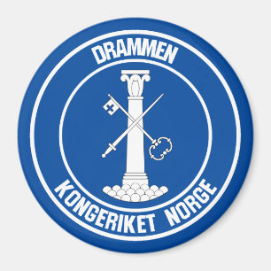 Imán Drammen Round Emblem