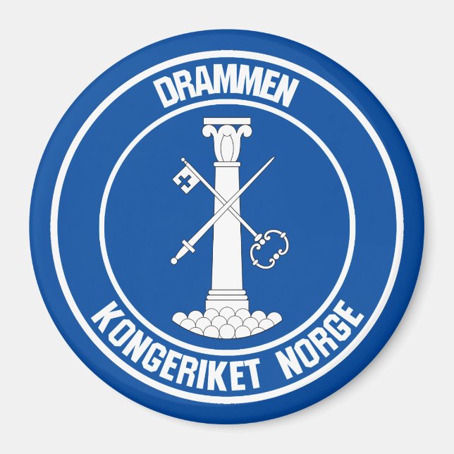Imán Drammen Round Emblem (Frente)